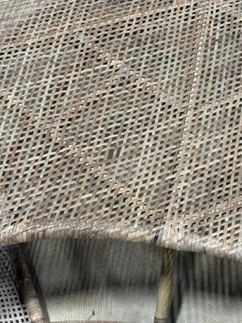 Wicker & Bamboo Coffee Table - Thumbnail 4