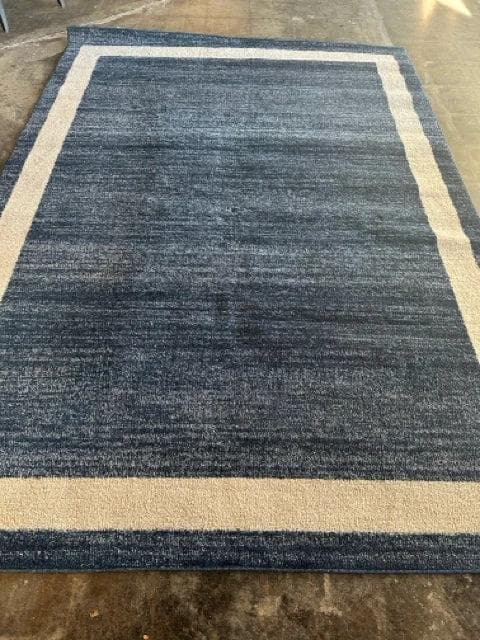 7 X 10 Unique Loom Navy Blue Loft Collection Area Rug - Image 1