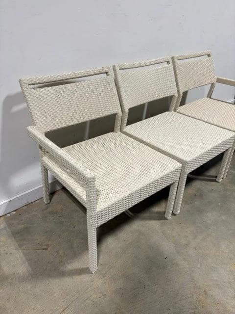 Janus et Cie Niche Outdoor Cream 3 Piece Sofa Set - Thumbnail 3