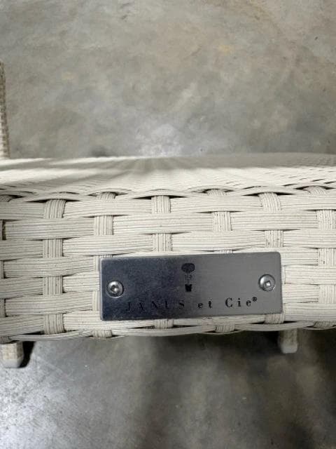 Janus et Cie Niche Outdoor Cream 3 Piece Sofa Set - Thumbnail 4