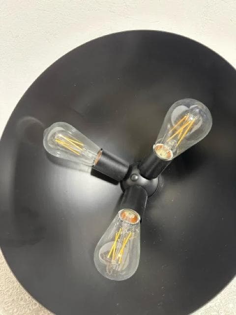 Black Flush Mount Light Fixture - Thumbnail 2