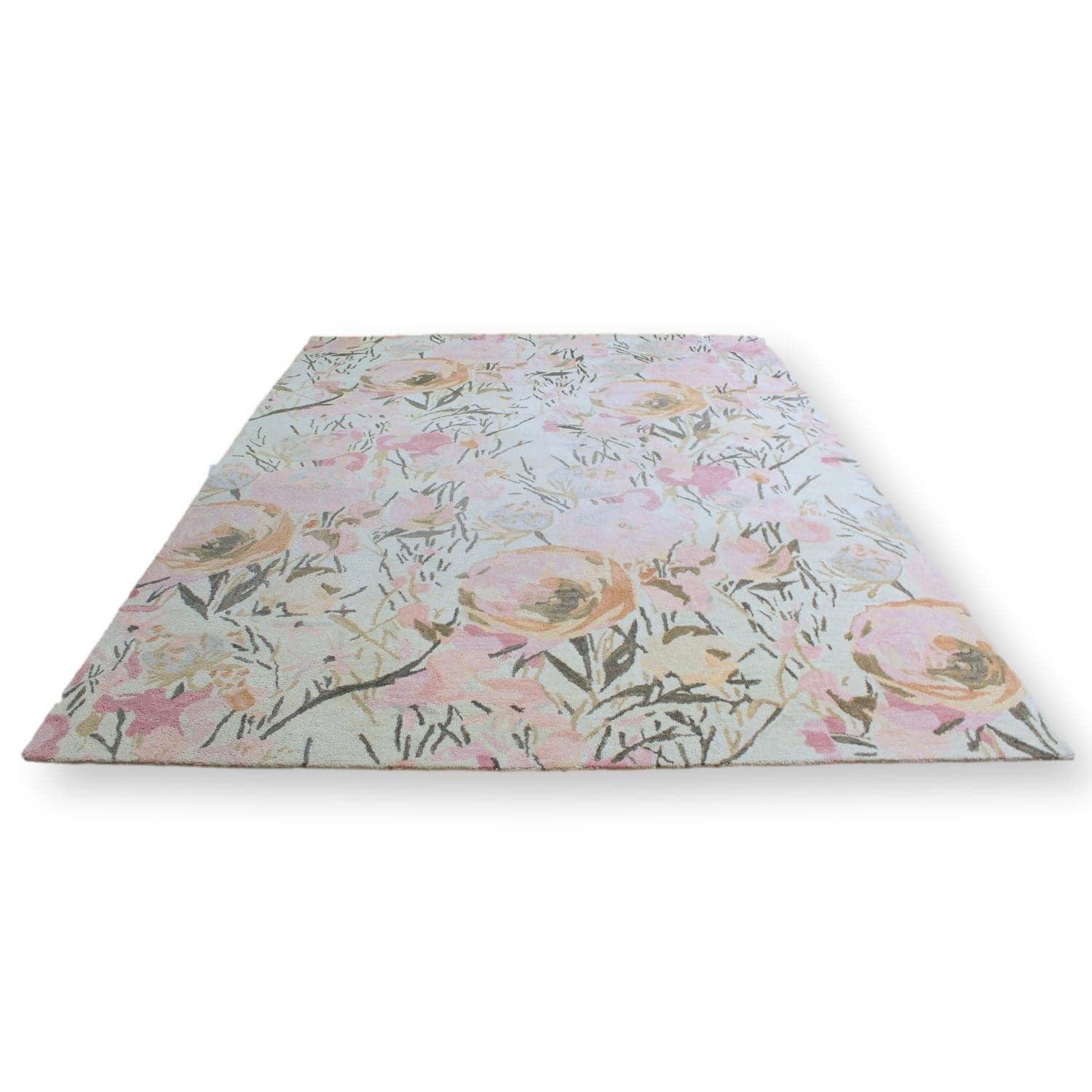 Magaschoni Home 9' X 12' Blush Peony Wool Area Rug - Image 1