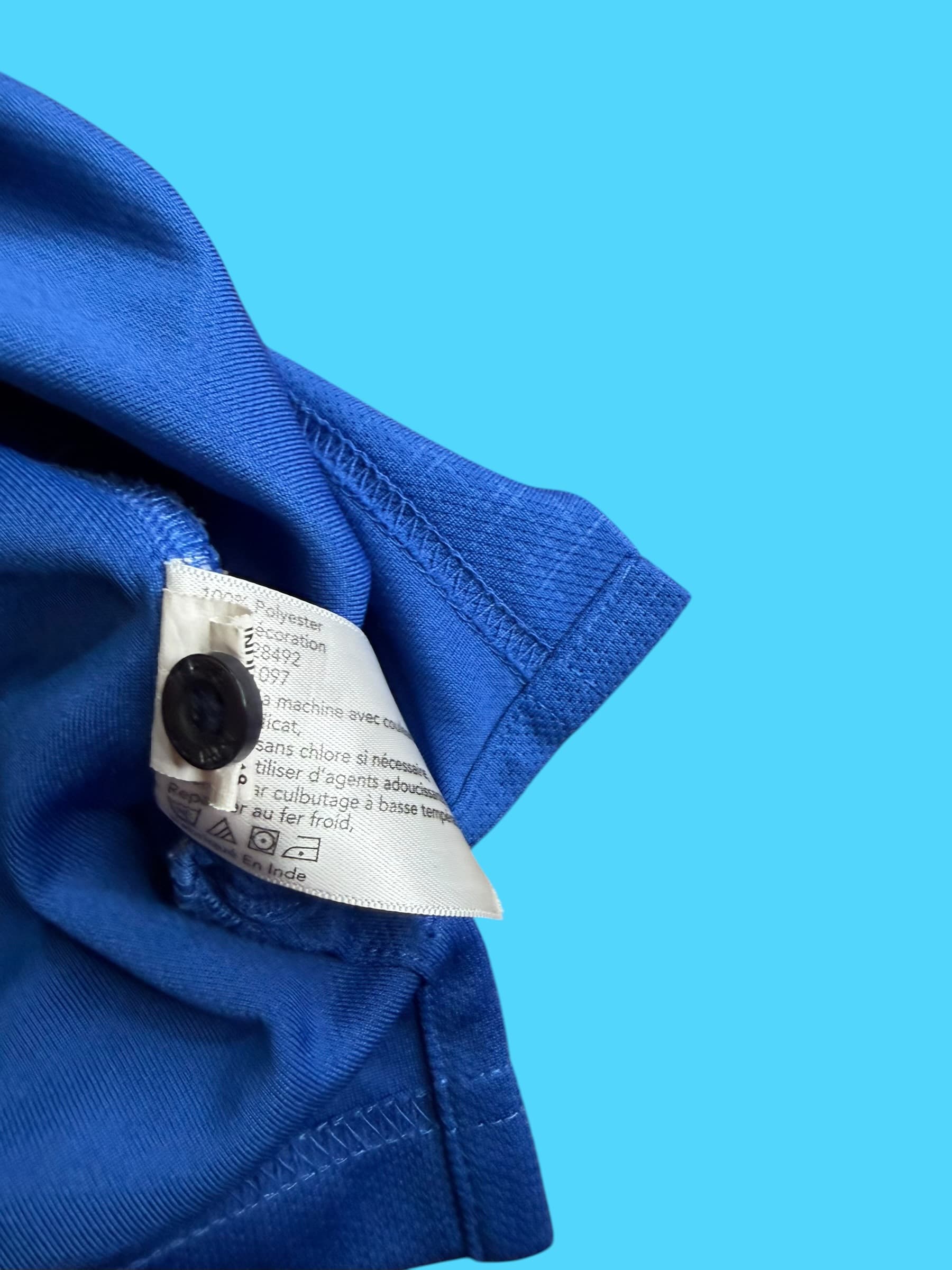 Greg Norman PlayDry Mens XXL Golf Polo Shirt Blue Moisture Wicking Shark Logo - Thumbnail 5