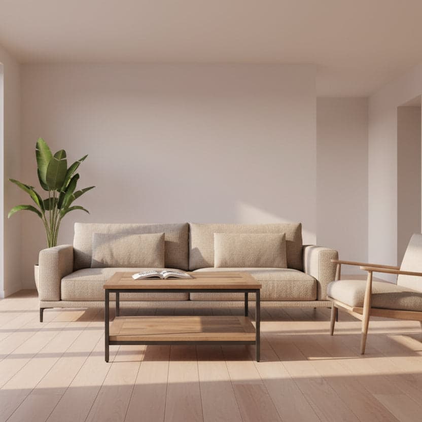 Skyler Mango Wood 34" Coffee Table in Natural FFW258-651 - Thumbnail 2