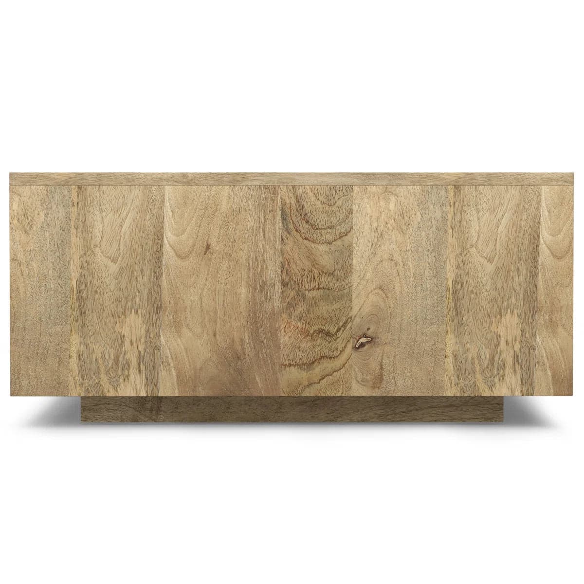 Lockhart Solid Mango Wood 30" Modern Square Coffee Table in Natural FFW-1014 - Thumbnail 7