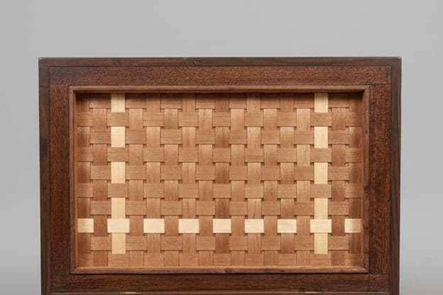 Mid Century Modern Cedar Lined Rosewood Trunk w/Drawer DH250-3 - Thumbnail 6