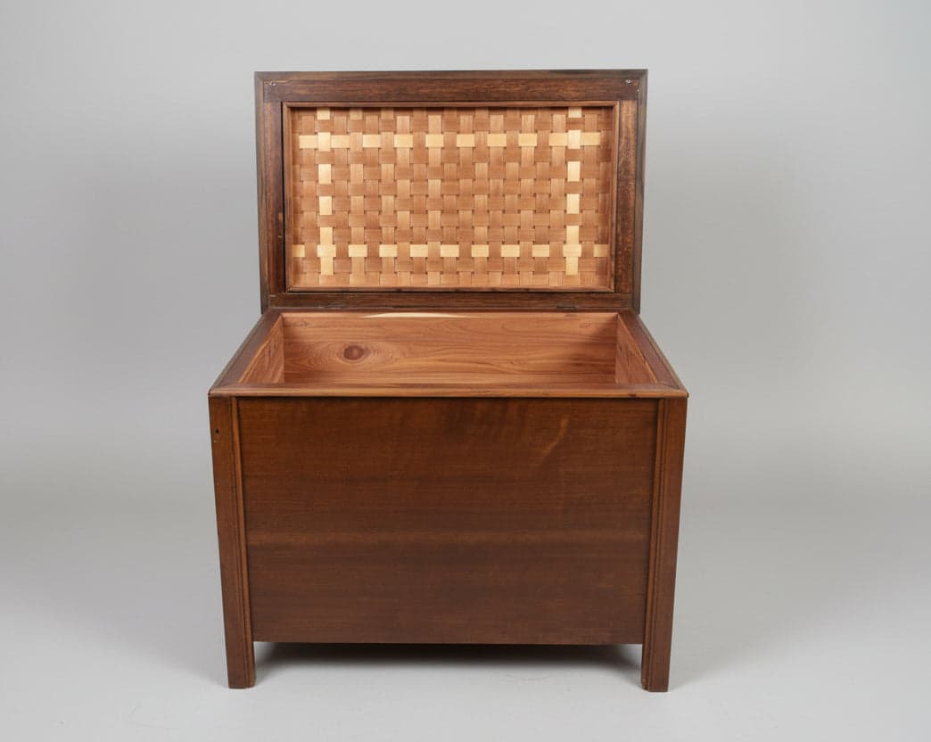 Mid Century Modern Cedar Lined Rosewood Trunk w/Drawer DH250-3 - Thumbnail 4