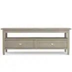 DISPOSE -Solid Wood 48" Rectangle Transitional Coffee Table Distressed Grey FFW-1007 - Thumbnail 2