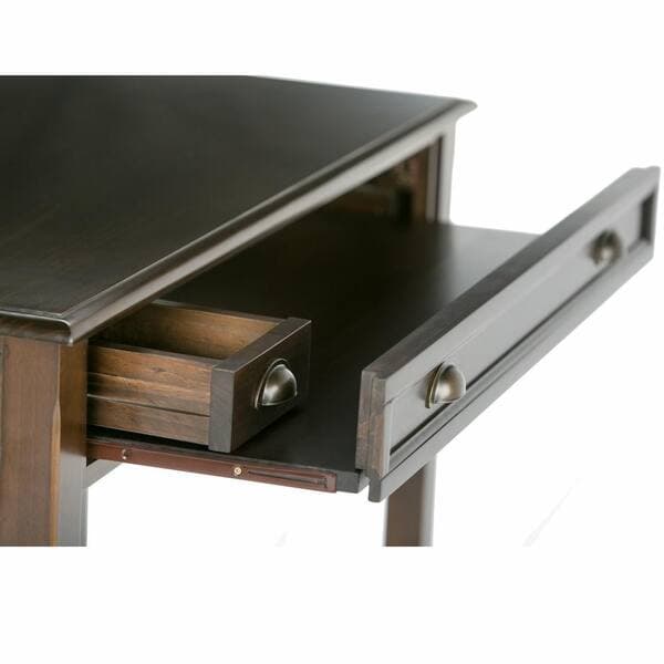 Burlington 42" Writing Office Desk in Solid Wood Mahogany Brown Finish FFW258-926 - Thumbnail 4