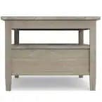 DISPOSE -Solid Wood 48" Rectangle Transitional Coffee Table Distressed Grey FFW-1007 - Thumbnail 3