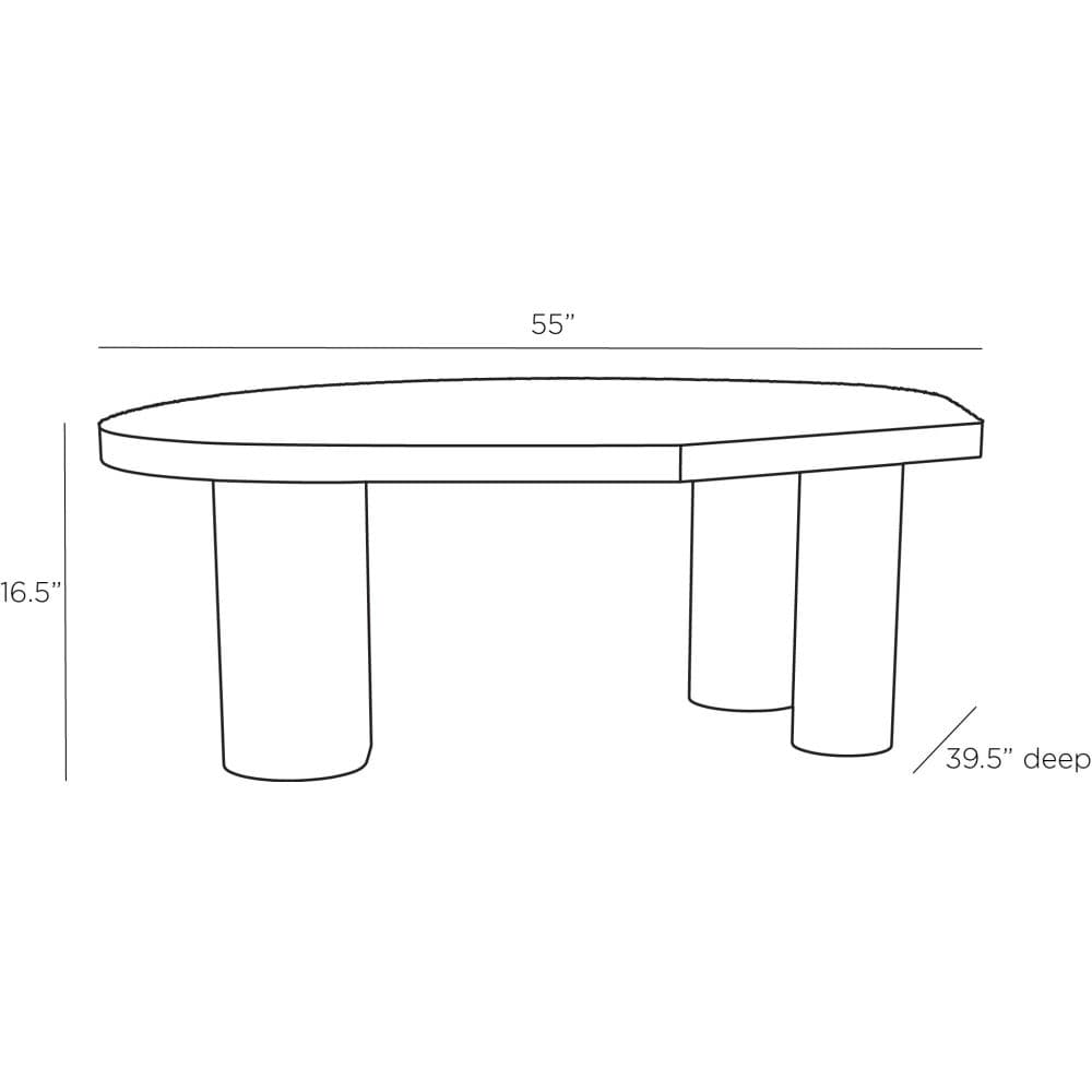 Arteriors Home Black Tribal Coffee Table FFE-1323 - Thumbnail 4