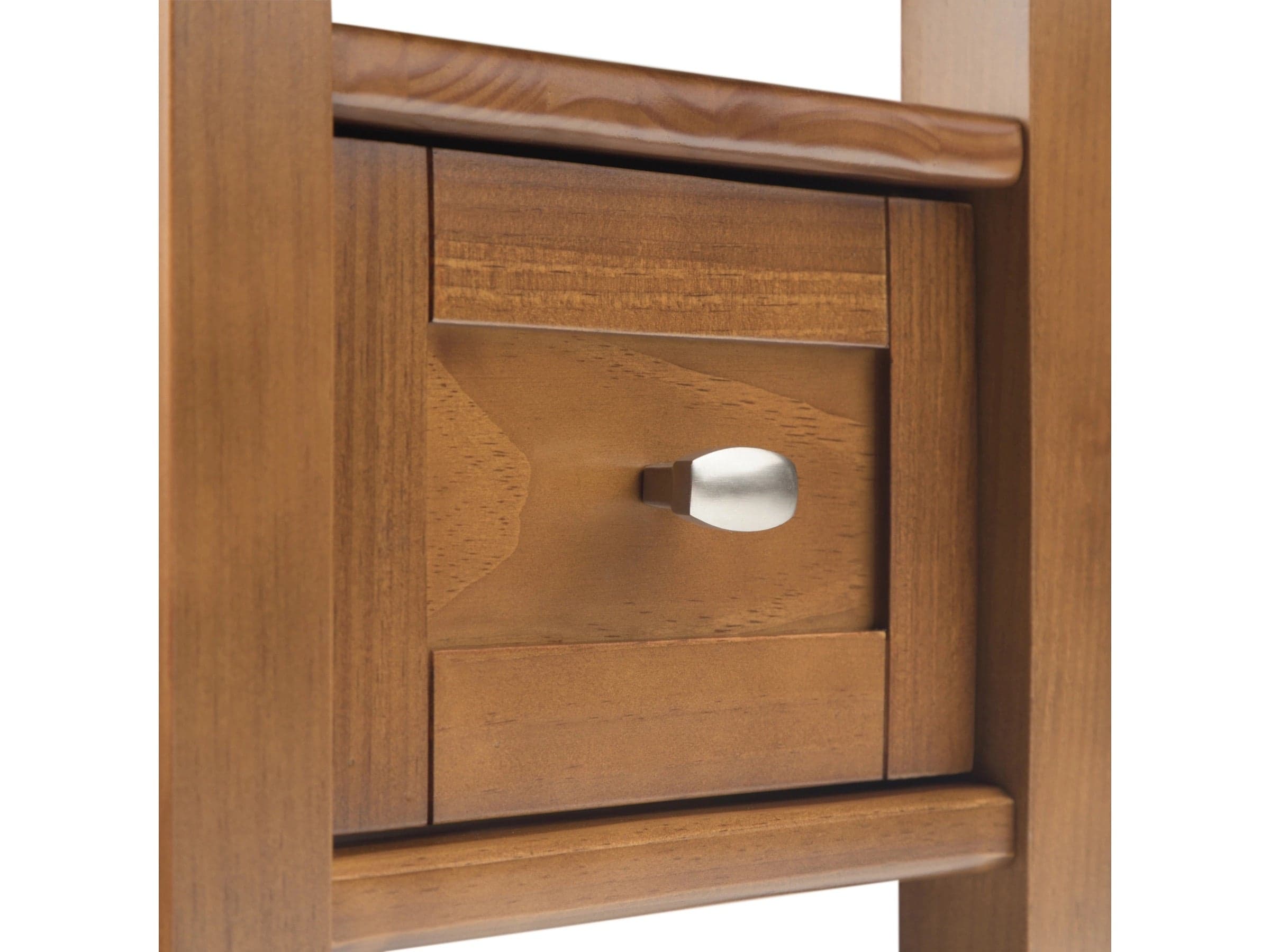 Dispose - Warm Shaker SOLID WOOD 14 inch Wide Rectangle Transitional Narrow Side Table in Light Golden Brown FFW-1000 - Thumbnail 5