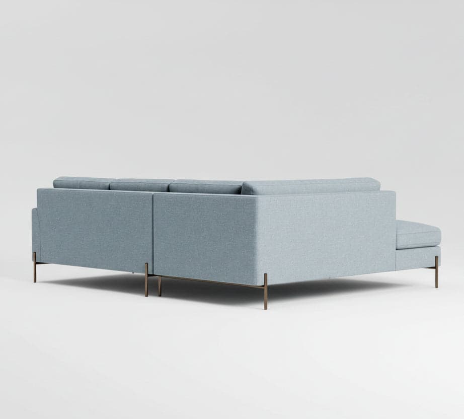 BenchMade Modern Catwalk Sectional Sofa Couch w Left Bumper (100 x 70) FFW-1365 - Thumbnail 5