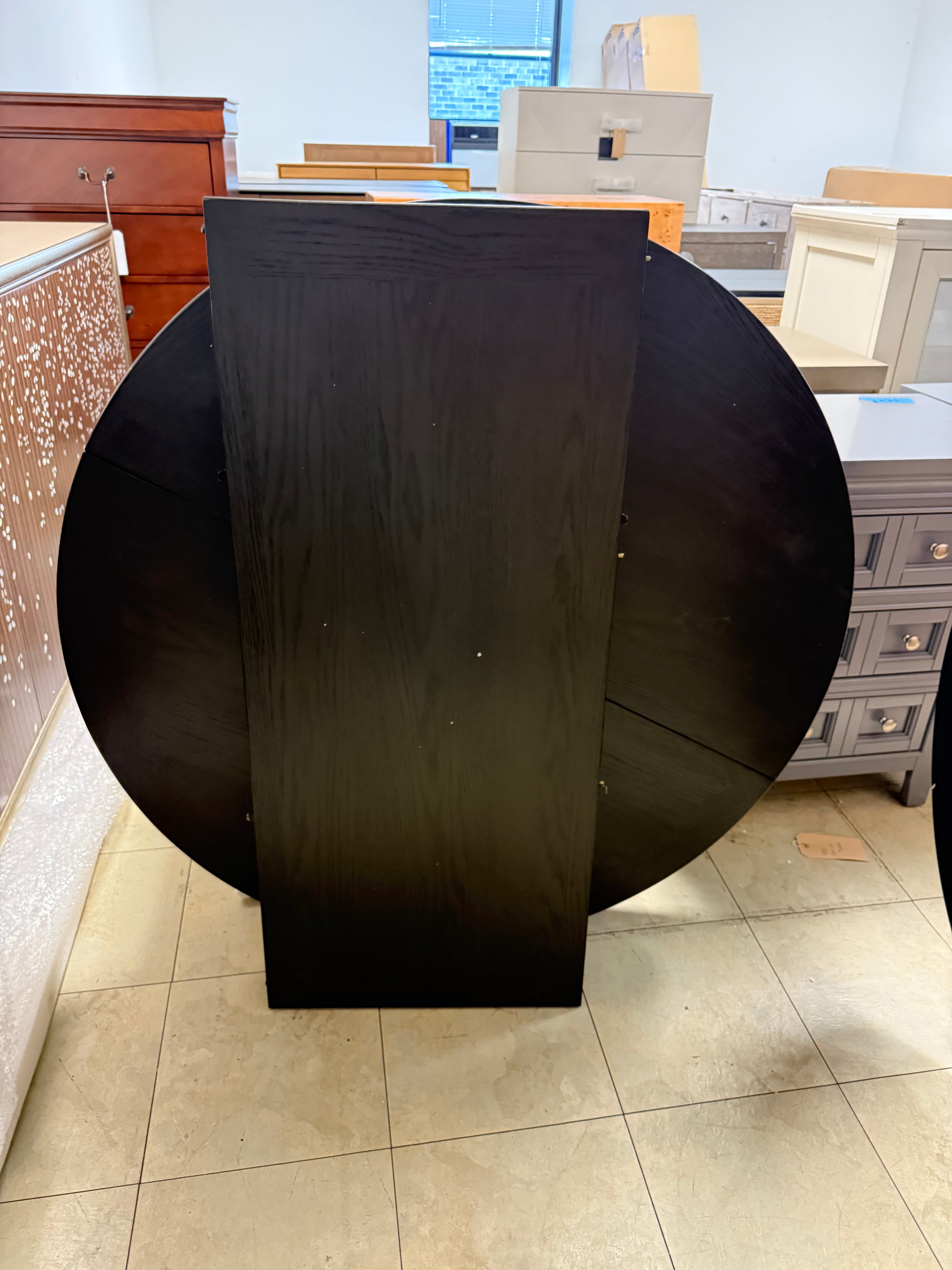 Round Dining Table 42" Top w Leaf FFE-1356 - Thumbnail 4