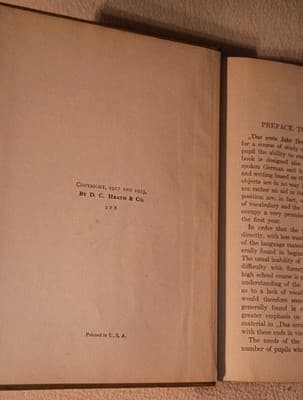 Das erste Jahr Deutsch Schmidt & Glokke, D.C. Heath 1923, Modern Language Series - Thumbnail 3