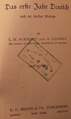 Das erste Jahr Deutsch Schmidt & Glokke, D.C. Heath 1923, Modern Language Series - Thumbnail 6