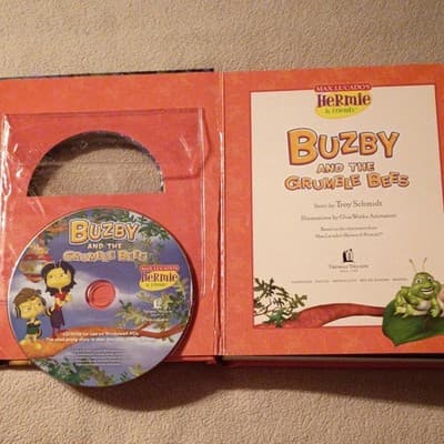 Hermie & Friends Buzby and the Grumble Bees Board Book w/ CD-ROM Troy Schmidt - Thumbnail 3