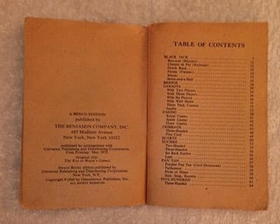 Benson & Hedges 1972 Vintage 100 Card Games Booklet Hoyle Edition - Thumbnail 2
