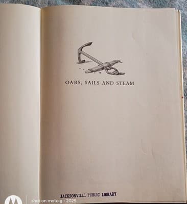 Oars, Sails and Steam Illustrated Hardcover Edwin Tunis 1952 FIRST EDITION - Thumbnail 4