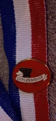 Crown of Knowledge & Learning Medals with Pins Made in USA Red White Blue Ribbon - Thumbnail 7