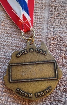 Crown of Knowledge & Learning Medals with Pins Made in USA Red White Blue Ribbon - Thumbnail 8