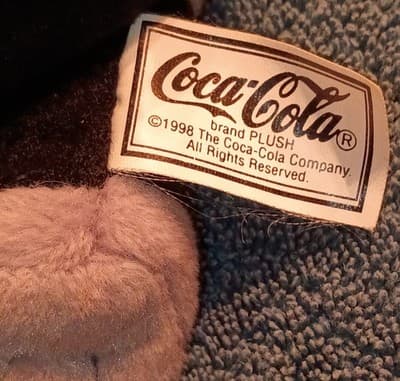 Coca-Cola 1998 Polar Bear Plush Toy - Thumbnail 4