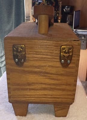 Esquire De Luxe Wooden Shoe Valet Brown Shoe Care Box - Thumbnail 4