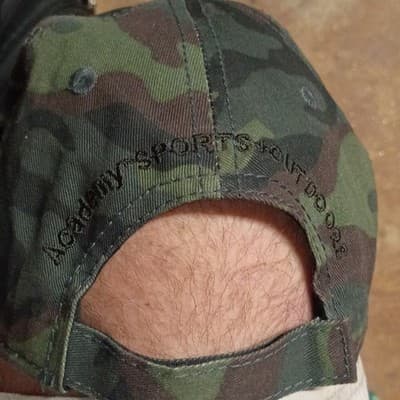 Academy Sports + Outdoors Camouflage Ball Cap with Flag Patch - Thumbnail 3