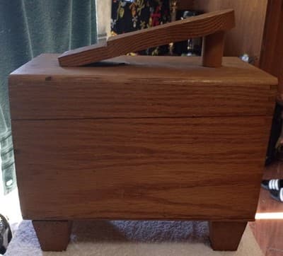 Esquire De Luxe Wooden Shoe Valet Brown Shoe Care Box - Thumbnail 3