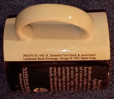 National Wildlife Federation Red-Eyed Tree Frog Ceramic Coffee Mug 1993 Vintage - Thumbnail 3
