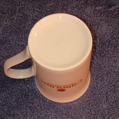 Carolans Irish Cream White Ceramic Mug Gold Rim Distillery Advertising - Thumbnail 4