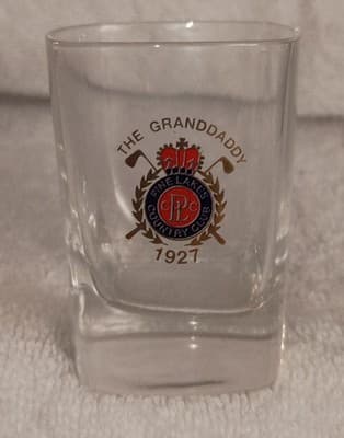 Pine Lakes Country Club The Granddaddy 1927 Square Shot Glass Barware (RARE) - Image 1