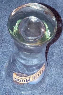 Blue Moon Summer Honey Wheat Pilsner Beer Glass Breweriana Collectible - Thumbnail 4