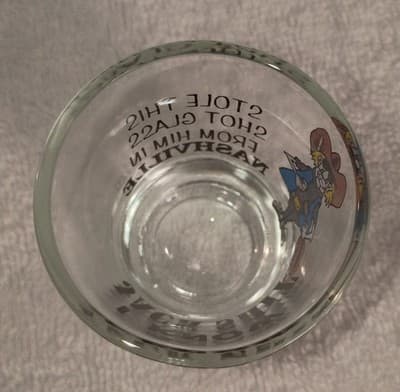 Vintage Nashville's I Know Jack S**t Clear Shot Glass Painted Barware (RARE) - Thumbnail 4