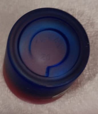 Bourbon Street Red Blue Gradient Shot Glass Decorated Painted Barware - Thumbnail 4