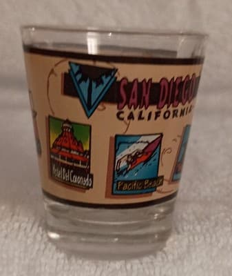 San Diego California Shot Glass Pacific Beach Mission Bay Old Town La Jolla - Thumbnail 2
