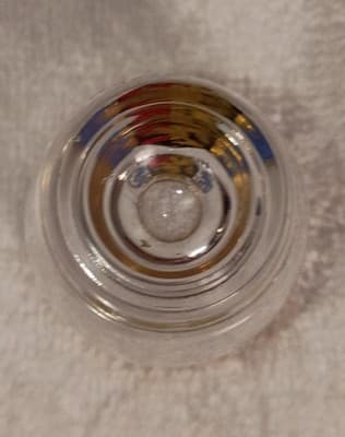 Ramstein Coat of Arms Gold Rim Black Red Shot Glass 22 Karat Gold (RARE) - Thumbnail 4