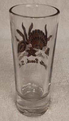 Myrtle Beach Double Shot Glass Clam Shell And Star Fish Design - Thumbnail 3