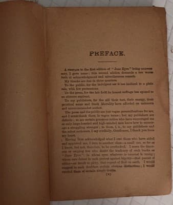 Jane Eyre, Currer Bell, Cloth Hardcover, 1847, Preface by Author - Thumbnail 6