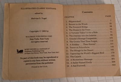 Moby Books The Swiss Family Robinson Illustrated Adapted Softcover 1983 - Thumbnail 2