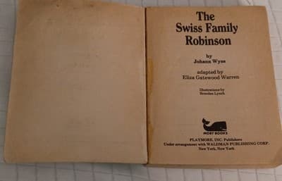Moby Books The Swiss Family Robinson Illustrated Adapted Softcover 1983 - Thumbnail 3