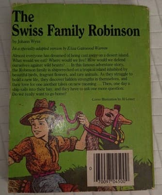Moby Books The Swiss Family Robinson Illustrated Adapted Softcover 1983 - Thumbnail 5
