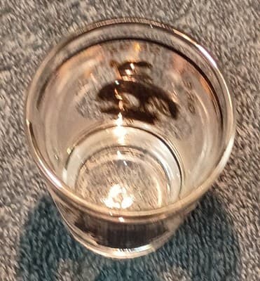 Vintage 80's Great Smoky Mountains Horse Rider Clear Shot Glass Painted Barware - Thumbnail 2