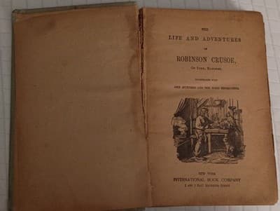 Daniel Defoe Robinson Crusoe Illustrated Hardcover International Book Company - Thumbnail 7