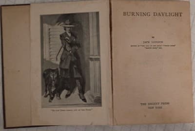 Jack London Burning Daylight The Regent Press 1913 Illustrated Cloth New York - Thumbnail 6