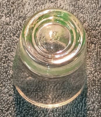 Oklahoma Clear Shot Glass Green Painted Design Vintage 1980's - Thumbnail 4