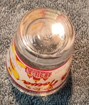 Iowa State Landmarks Painted Clear Shot Glass Decorated Barware Vintage 1980's - Thumbnail 4