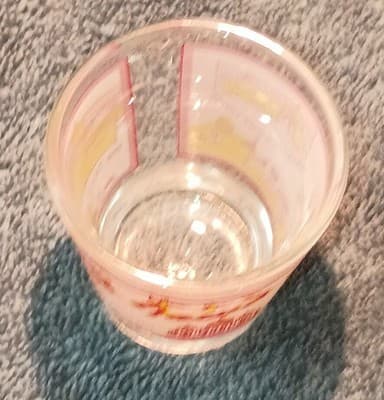 Iowa State Landmarks Painted Clear Shot Glass Decorated Barware Vintage 1980's - Thumbnail 2