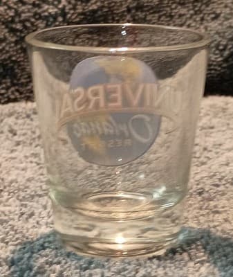 Universal Studios Orlando Clear Printed Shot Glass Vintage 1980's - Thumbnail 3