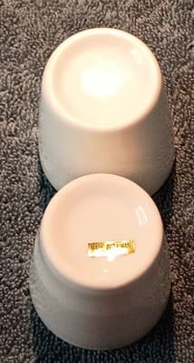 Virginia State Painted Ceramic Shot Glasses Set of 2 Vintage 1980's - Thumbnail 3